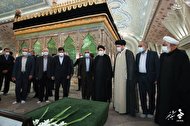 تجدید میثاق اعضای هیئت دولت با آرمانهای امام خمینی(ره)