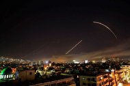 مقابله ارتش سوریه با اهداف متخاصم در آسمان دمشق
