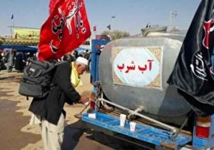تامین آب شرب زوار از مرز مهران تا زرباطیه عراق