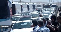 ترافیک سنگین در مسیر های منتهی به مرز مهران