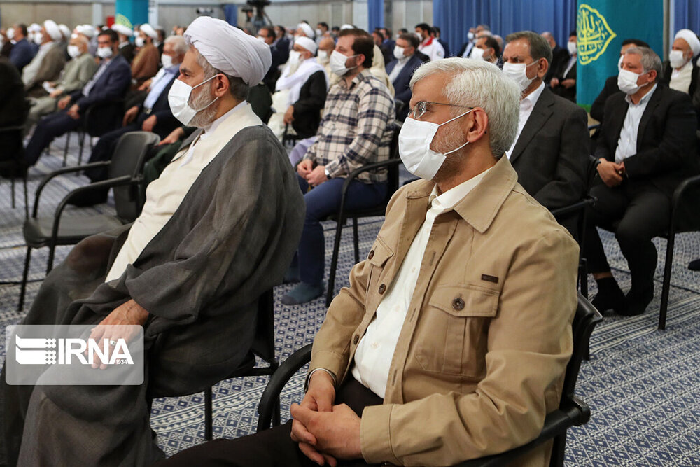 روحانی، ناطق‌نوری، لاریجانی و جهانگیری در دیدار با رهبری/ عکس ها