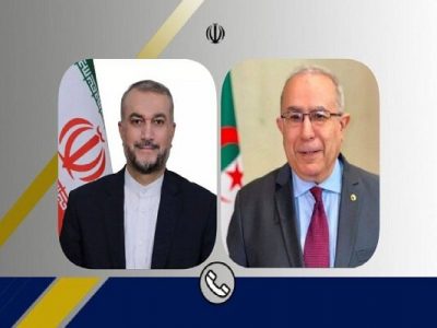 گفتگوی تلفنی وزرای امور خارجه جمهوری اسلامی ایران و الجزایر