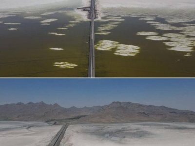وضعیت وخیم دریاچه ارومیه در سکوت محض مسئولین + تصاویر