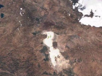 تازه ترین تصویر ناسا از دریاچه ارومیه: مرگ فلامینگوی ایران