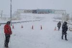 برف بزرگراه تبریز – اهر را مسدود کرد