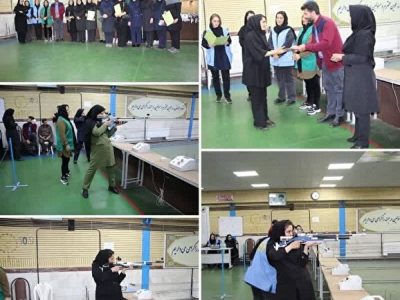 مسابقه تیراندازی بانوان شاغل در ادارات تابعه وزارت کار در کردستان برگزار شد