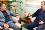 دیدار دکتر احمدی فرماندار اهر با دکتر عظمایی مدیرعامل مس سونگون