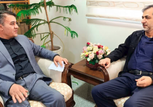 دیدار دکتر احمدی فرماندار اهر با دکتر عظمایی مدیرعامل مس سونگون
