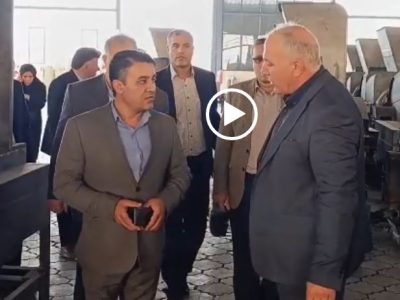 بازدید دکتر احمدی فرماندار اهر از کارخانجات و واحدهای تولیدی شهرک صنعتی اهر