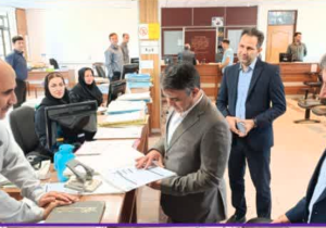 دیدار فرماندار اهر به کارکنان و مدیریت اداره امور مالیاتی شهرستان اهر