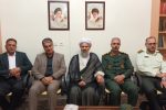 خداحافظی اعضای ستاد امام‌جمعه شهرستان اهر باحضرت آیت‌الله حاجی‌زاده امام‌جمعه شهرستان اهر