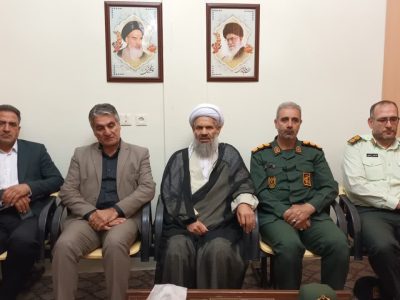 خداحافظی اعضای ستاد امام‌جمعه شهرستان اهر باحضرت آیت‌الله حاجی‌زاده