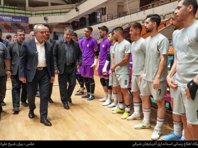 گزارش تصویری | حضور استاندار آذربایجان شرقی در تمرینات تیم فوتسال مس سونگون