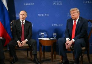 لرزش عجیب پوتین در لحظاتی از دیدار آلاسکا/ ویدئو