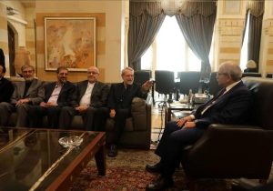 Pictures of Larijani’s meeting with the Lebanese Prime Minister and their intimacy