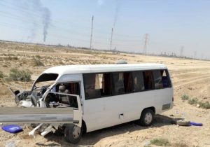 انحراف مینی بوس۱۴ مصدوم برجا گذاشت