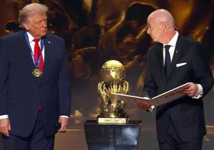 جایزه صلح فیفا به دونالد ترامپ اهدا شد