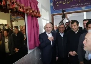 حضور پدر رئیس مجلس در مراسم افتتاح «خانه کشتی طرقبه»