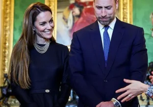 کیت میدلتون با موهای صاف و گوشواره‌های دایانا؛ ظاهری تازه در دیدار رسمی