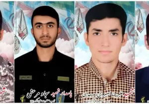 تصاویر شهدا حادثه تروریستی شب گذشته منطقه لار