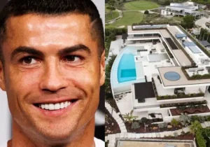 استخر شیشه‌ای روی بام، کف‌پوش طلایی در زیرزمین