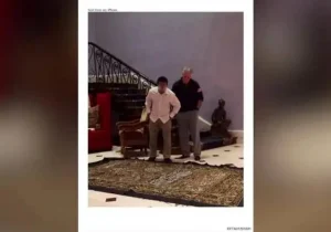 جنجال ارسال پرده کعبه برای اپستین، مجرم جنسی آمریکا/ تصاویر