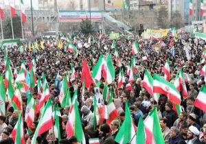 مشهد تاریخ‌ساز شد/حضور کم‌سابقه ۲ میلیونی مردم مشهد در راهپیمایی ۲۲ بهمن