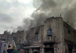 گراند هتل در آتش سوخت